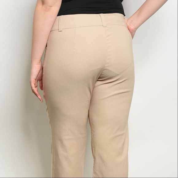 CLEARANCE ‼️TAN PLUS SIZE- PANTS - Picture 2 of 2